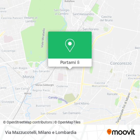 Mappa Via Mazzucotelli
