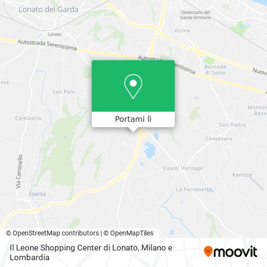 Mappa Il Leone Shopping Center di Lonato