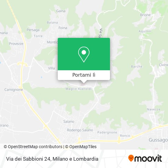 Mappa Via dei Sabbioni 24