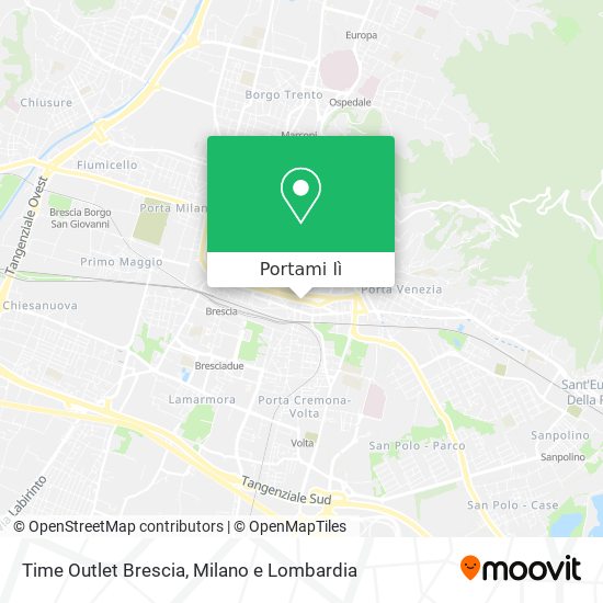 Mappa Time Outlet Brescia