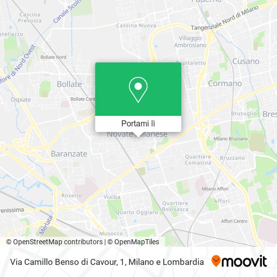 Mappa Via Camillo Benso di Cavour, 1