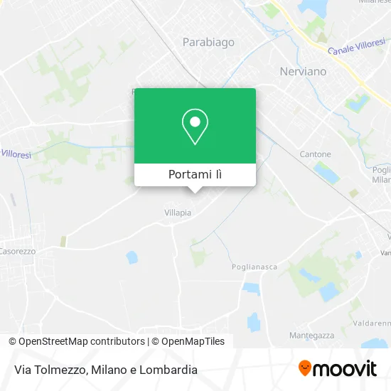 Mappa Via Tolmezzo