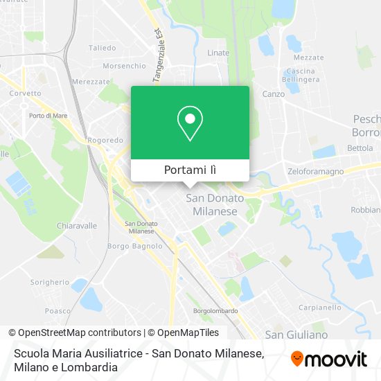 Mappa Scuola Maria Ausiliatrice - San Donato Milanese