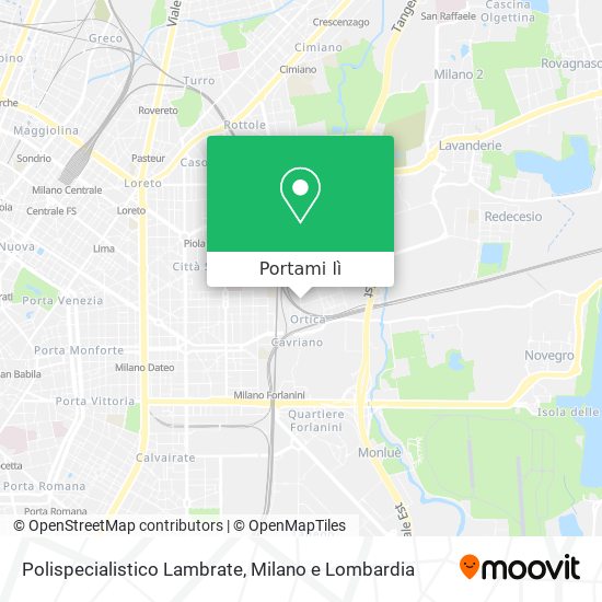 Mappa Polispecialistico Lambrate