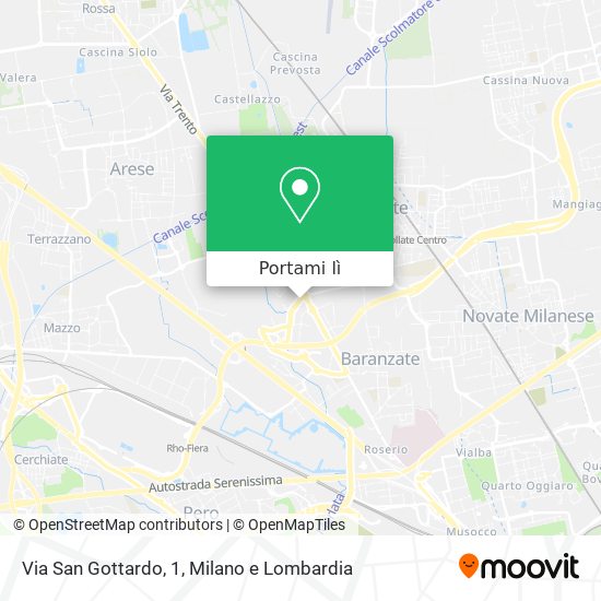 Mappa Via San Gottardo, 1