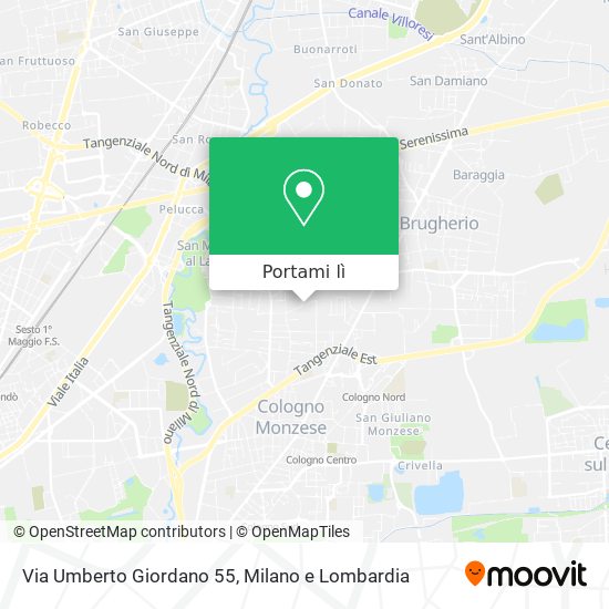 Mappa Via Umberto Giordano 55