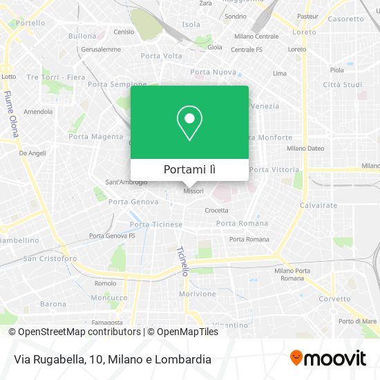 Mappa Via Rugabella, 10