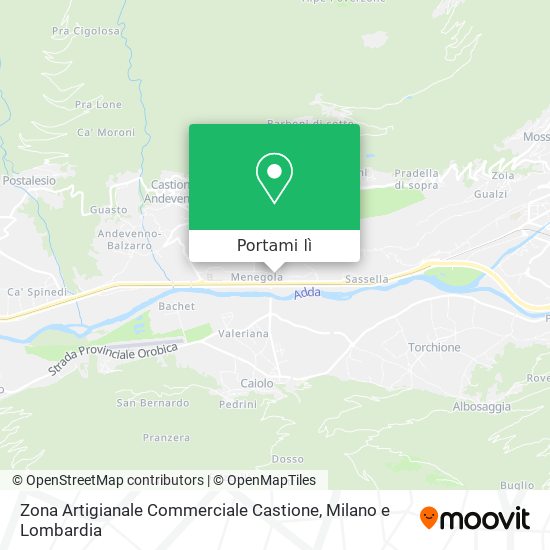 Mappa Zona Artigianale Commerciale Castione