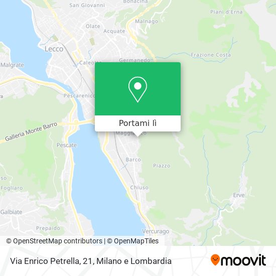 Mappa Via Enrico Petrella, 21