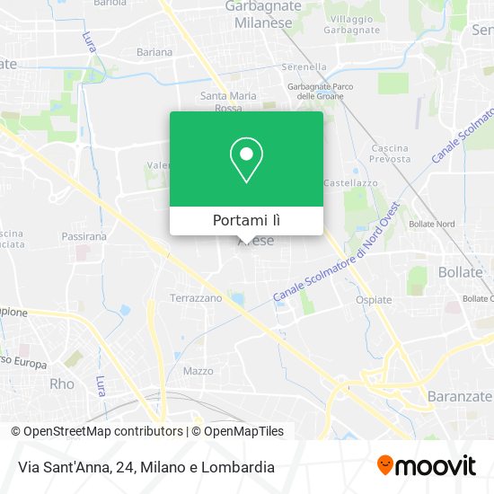 Mappa Via Sant'Anna, 24