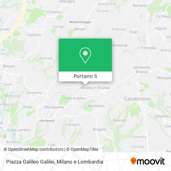 Mappa Piazza Galileo Galilei