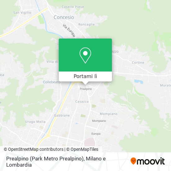 Mappa Prealpino (Park Metro Prealpino)