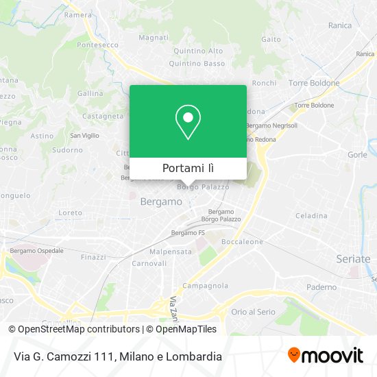 Mappa Via G. Camozzi 111
