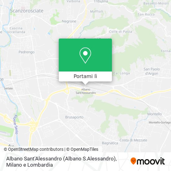 Mappa Albano Sant'Alessandro (Albano S.Alessandro)