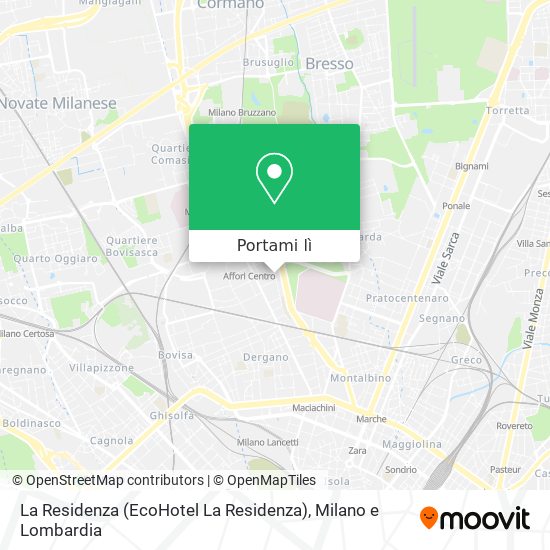 Mappa La Residenza (EcoHotel La Residenza)