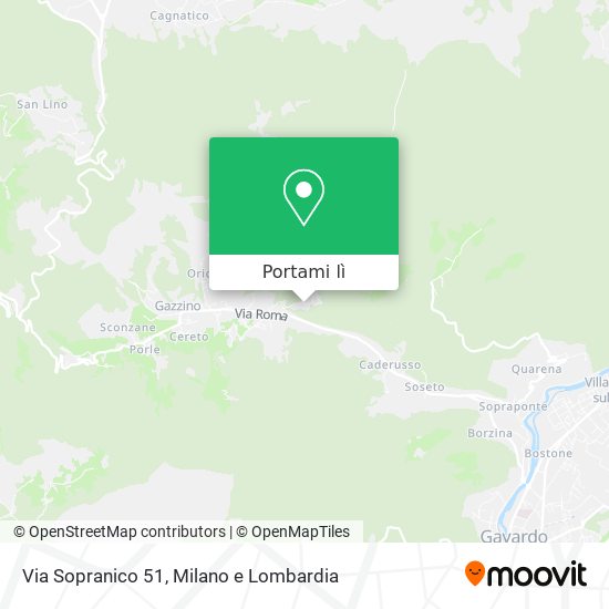 Mappa Via Sopranico 51