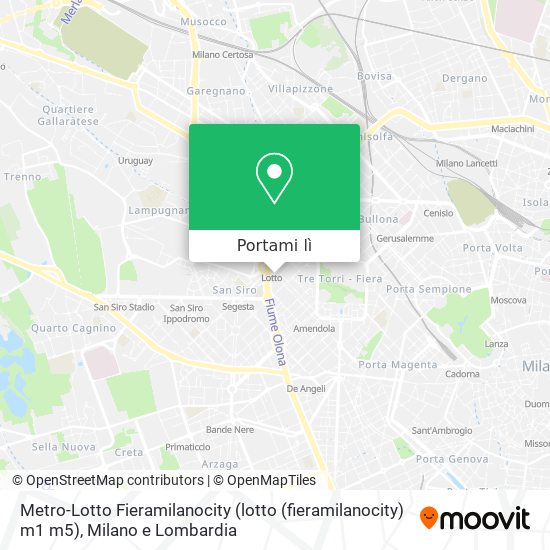 Mappa Metro-Lotto Fieramilanocity (lotto (fieramilanocity) m1 m5)