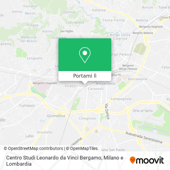 Mappa Centro Studi Leonardo da Vinci Bergamo