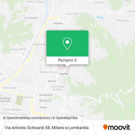 Mappa Via Antonio Schivardi 58