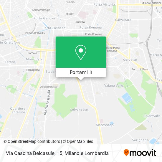 Mappa Via Cascina Belcasule, 15