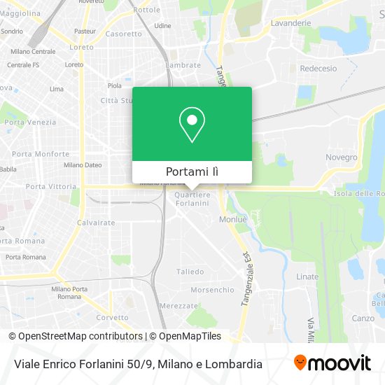 Mappa Viale Enrico Forlanini 50/9