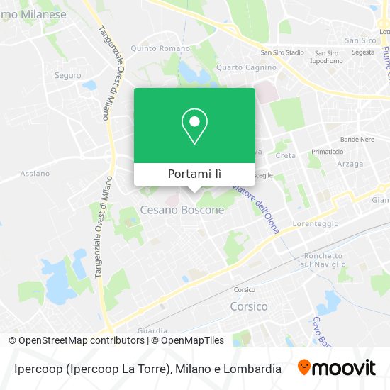 Mappa Ipercoop (Ipercoop La Torre)