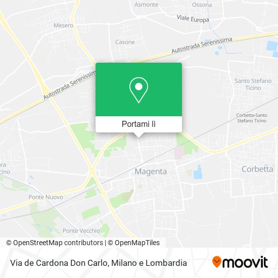 Mappa Via de Cardona Don Carlo