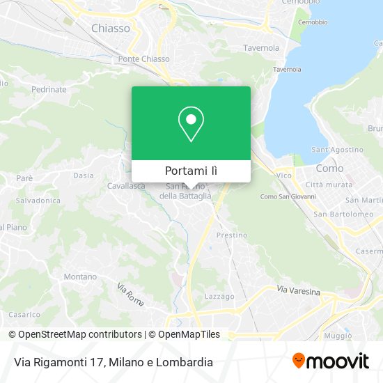 Mappa Via Rigamonti 17