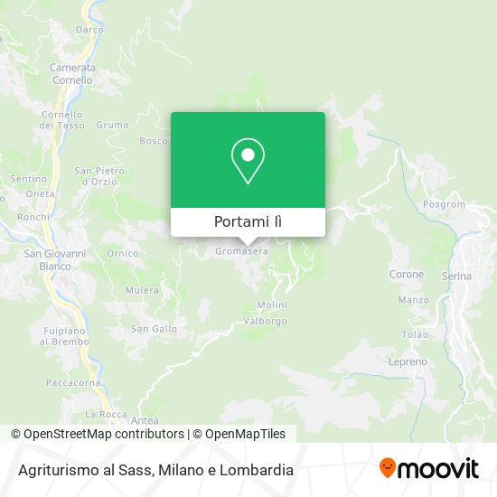 Mappa Agriturismo al Sass