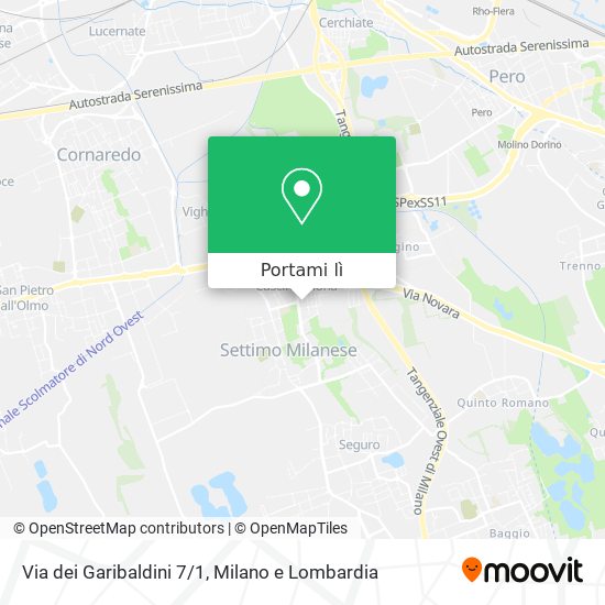 Mappa Via dei Garibaldini 7/1