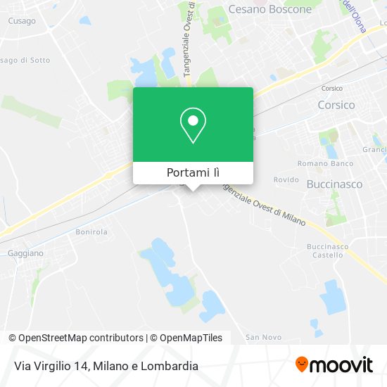 Mappa Via Virgilio 14