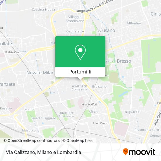 Mappa Via Calizzano