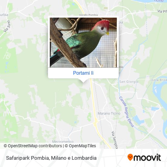 Mappa Safaripark Pombia