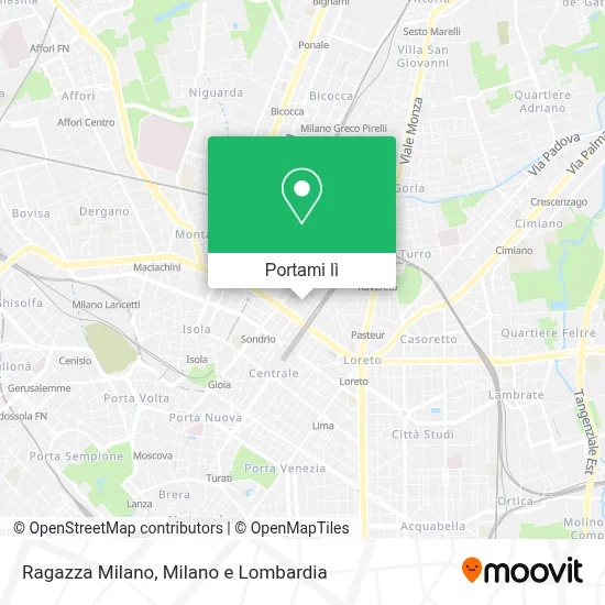 Mappa Ragazza Milano