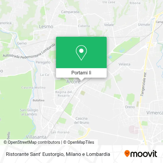 Mappa Ristorante Sant' Eustorgio