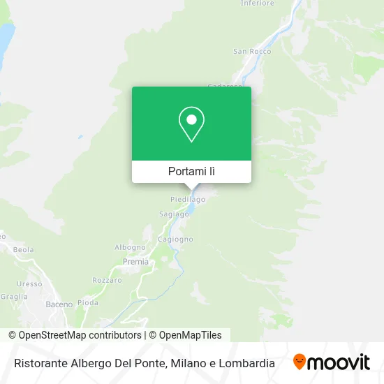Mappa Ristorante Albergo Del Ponte