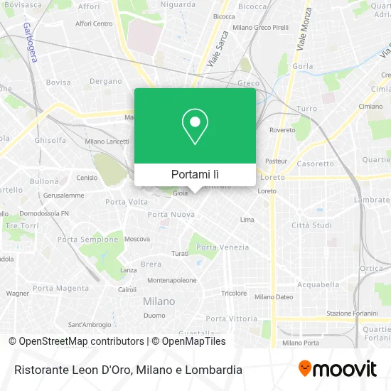 Mappa Ristorante Leon D'Oro