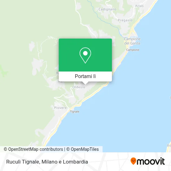 Mappa Ruculì Tignale
