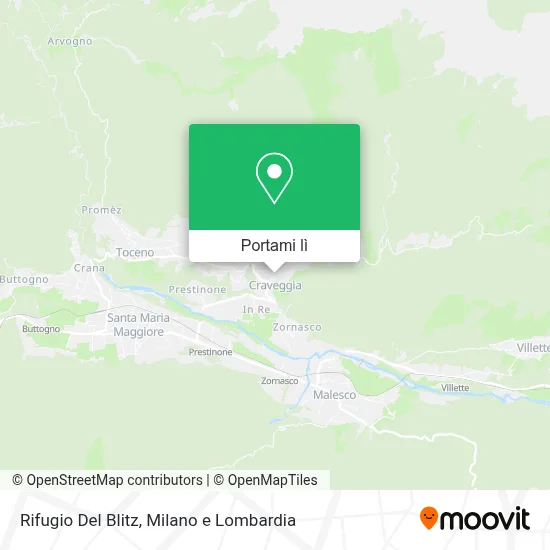 Mappa Rifugio Del Blitz