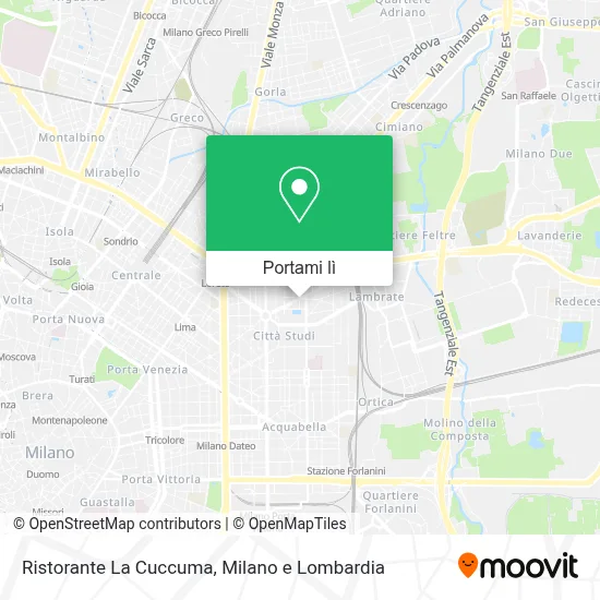 Mappa Ristorante La Cuccuma
