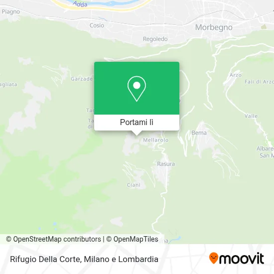 Mappa Rifugio Della Corte