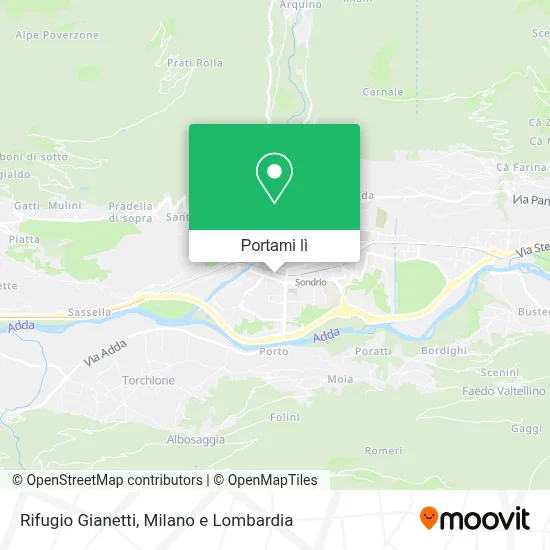 Mappa Rifugio Gianetti