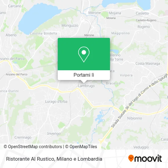 Mappa Ristorante Al Rustico