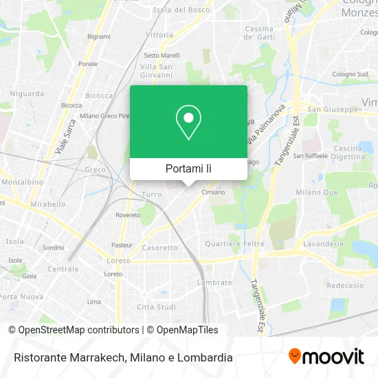 Mappa Ristorante Marrakech