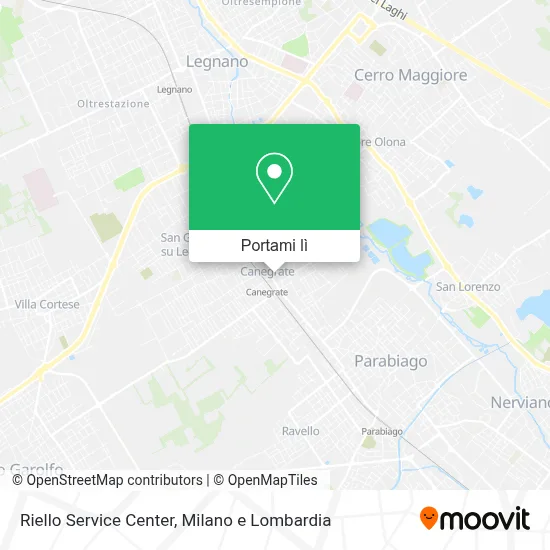 Mappa Riello Service Center