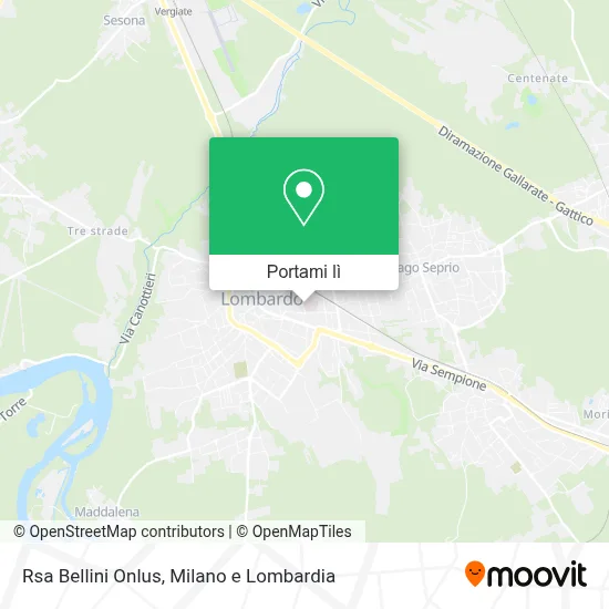 Mappa Rsa Bellini Onlus