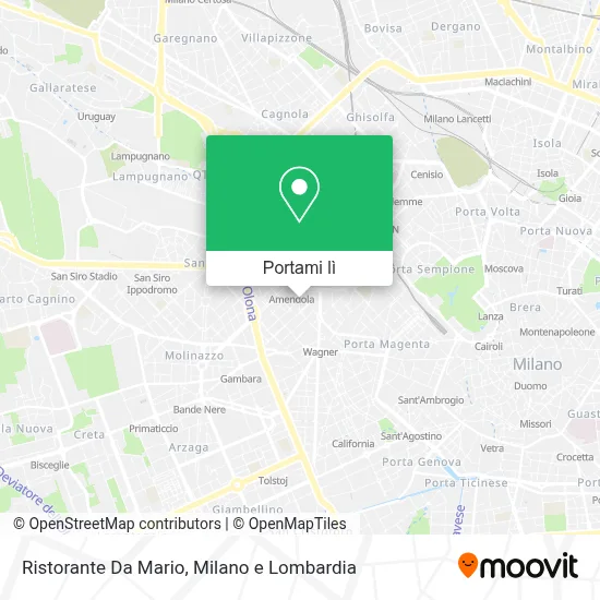 Mappa Ristorante Da Mario
