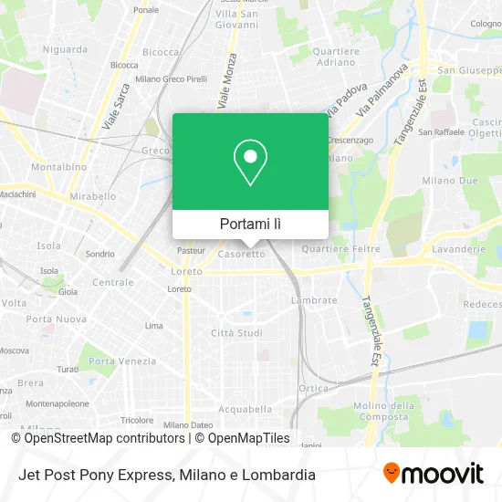 Mappa Jet Post Pony Express