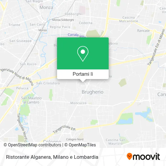 Mappa Ristorante Alganera