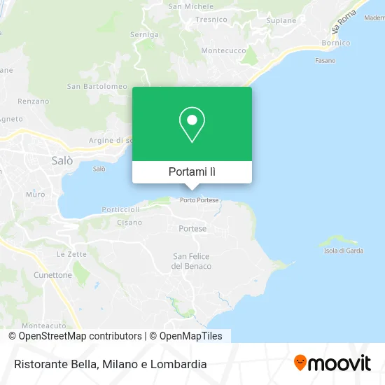 Mappa Ristorante Bella